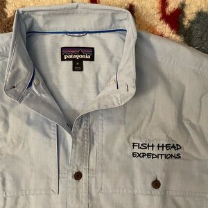 PATAGONIA MTS LOGO L/S ISLAND HOPPER SHIRT Size Medium - New
